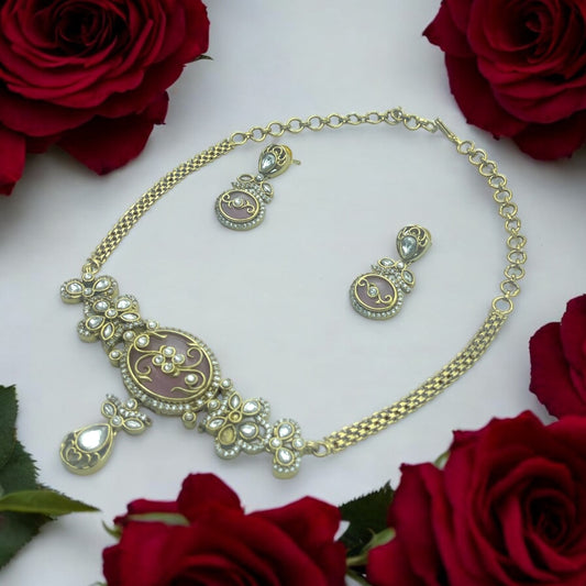 ✨"Gulabi Pracheen" Necklace Set✨