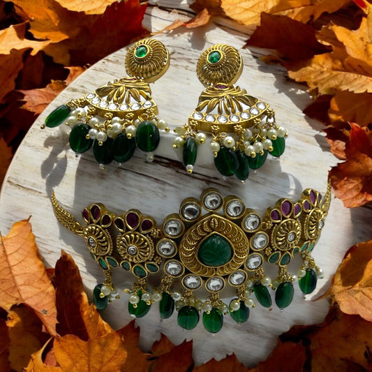 💚"Royal Kundan" Choker Set💚