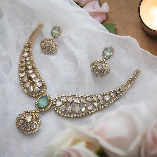 ✨ "Shwet Harita" Necklace Set