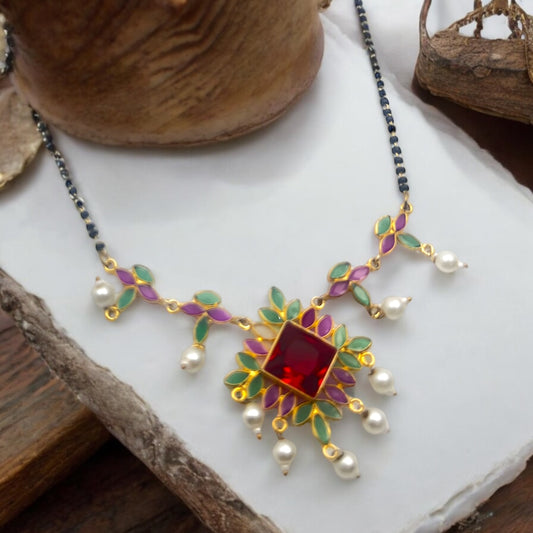 🌿"Enchanted Bloom" Mangalsutra🌺✨