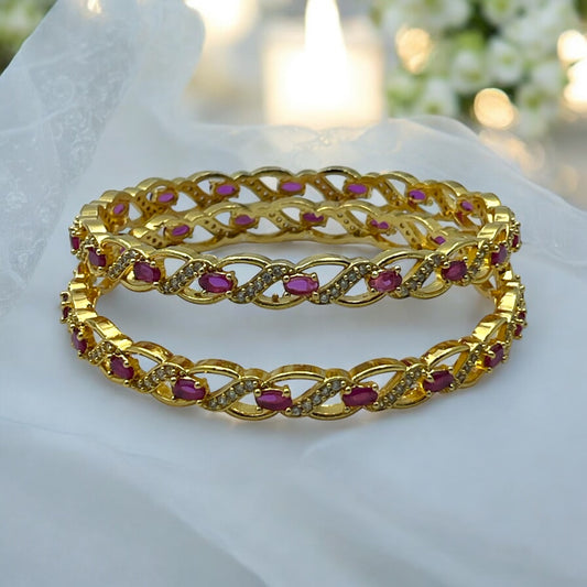 💖✨ "Aakarshana Kangan" Gold Plated Bangles ✨💖