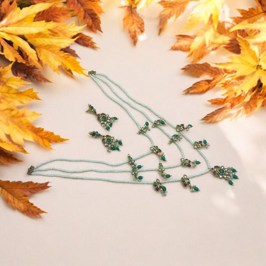 Vasundhara Pearl Necklace Set