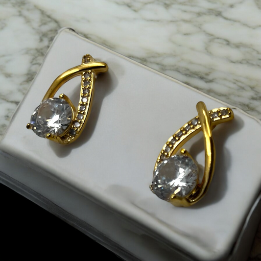 Radiant Teardrop Crystal Earrings