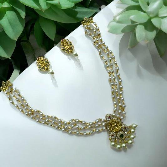 🍃🐚 "Mukta Devi" Necklace Set 🍃🐚