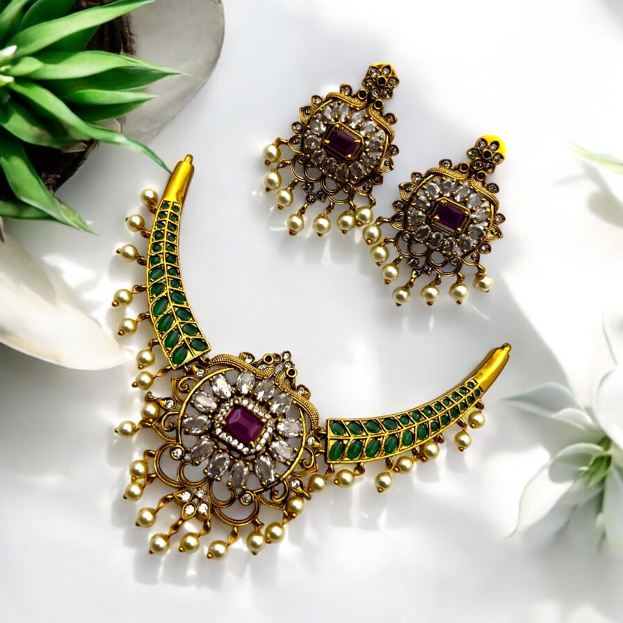 💜 "Indrani Haar" Necklace Set 💜