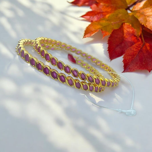 Rani Gulabi Bangle Set