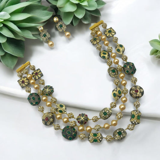 🌿 "Haritaavali" Necklace Set 🌿