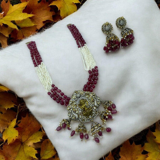 🍃💎 "Ratnavali Kripa" Necklace Set 🍃💎