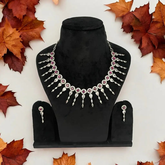 Regal Elegance AD Necklace Set