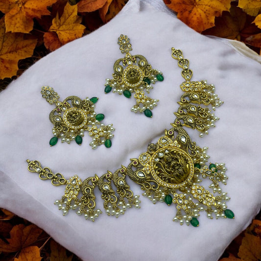 👑"Divine Lakshmi" Necklace Set👑