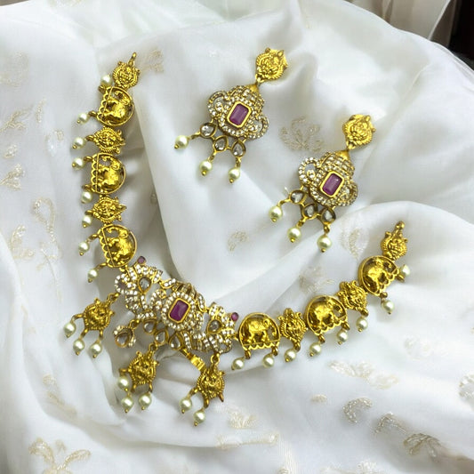 π "Gaja Lakshmi" Necklace Set π