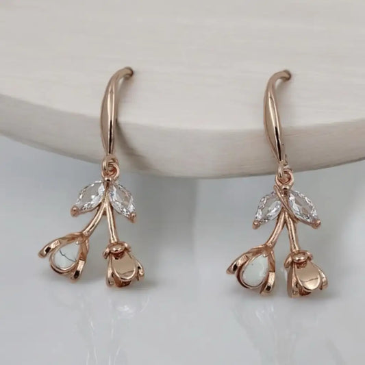 Blush Blossom Drop Earrings