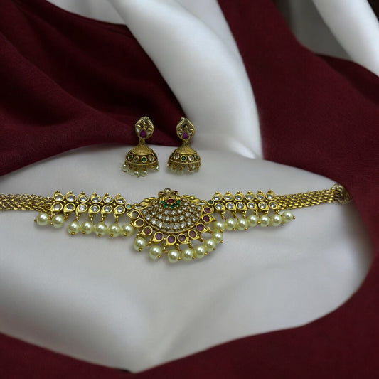 🦚 "Royal Peacock" Necklace Set 🦚