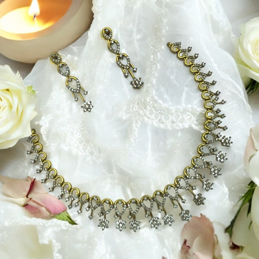 π€πΈ "Shubhra Pallav" Necklace Set π€πΈ