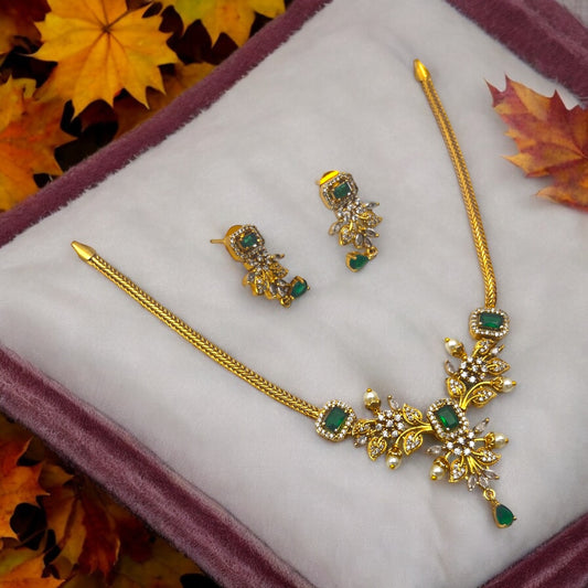 ✨"Navratna Kantha" Necklace Set ✨