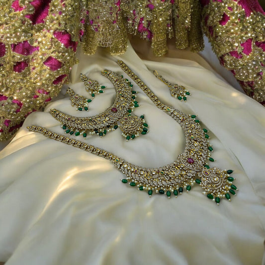 π"Emerald Majesty" Necklace Setπ