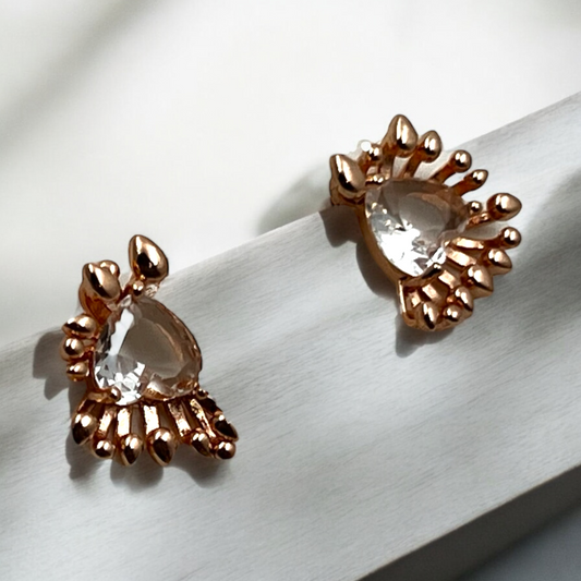 Radiant Sunburst Crystal Earrings