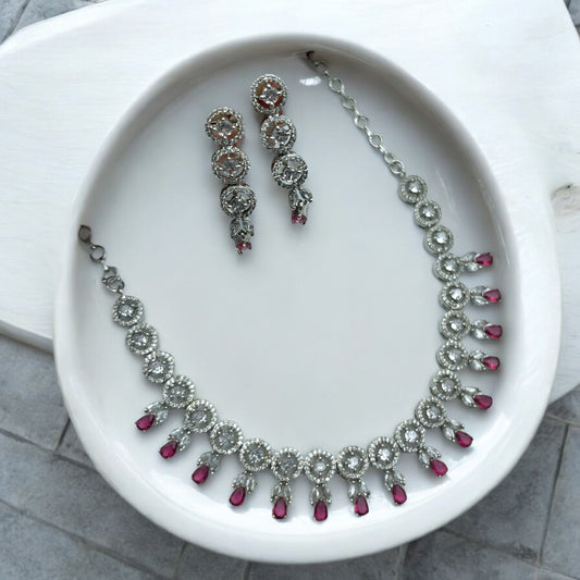 ✨ "Ruhani" Sterling Zircon Necklace Set ✨