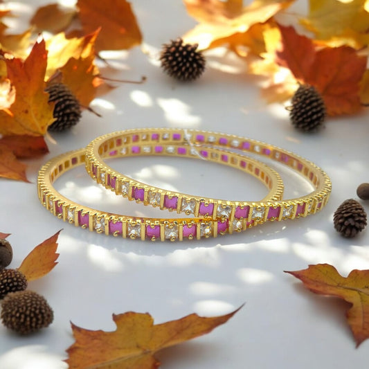 Gulabi Noor Bangle Set