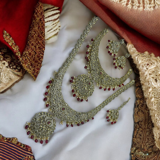 π"Royal Ruby" Necklace Setπ