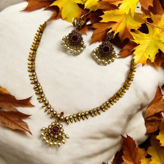 ๐ "Ratnaavali Jyoti" Necklace Set ๐