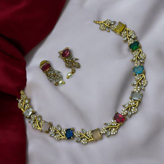 Rangoli Vine Necklace Set