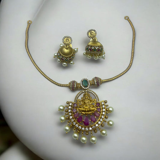 Lakshmi Temple Necklace Set