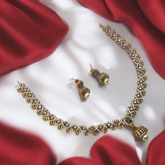 "Royal Jadau" Necklace Set 💛✨