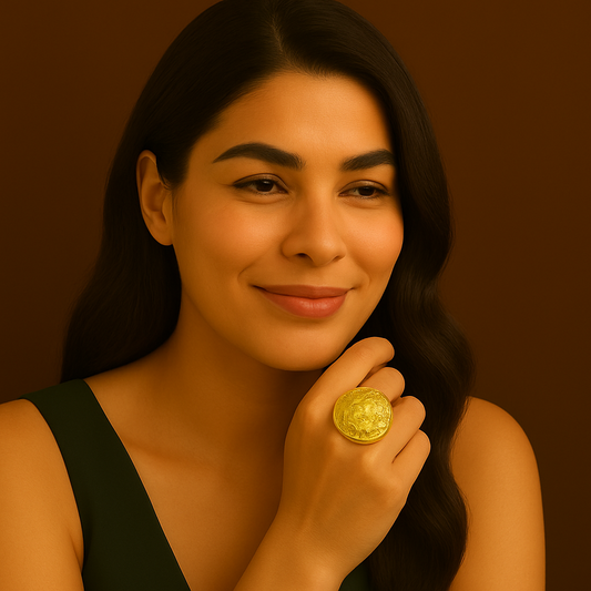 β¨π "Gilded Sunburst" Ring πβ¨