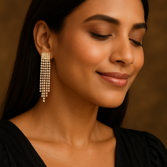 π "Crystal Cascade" Earrings π