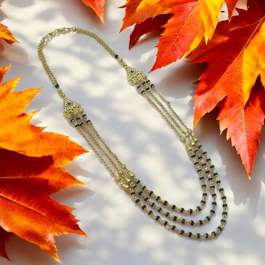 ✨ "Swarna Triveni" Necklace ✨