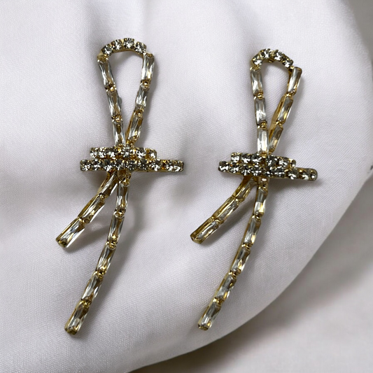 Luxe Crystal Bow Earrings