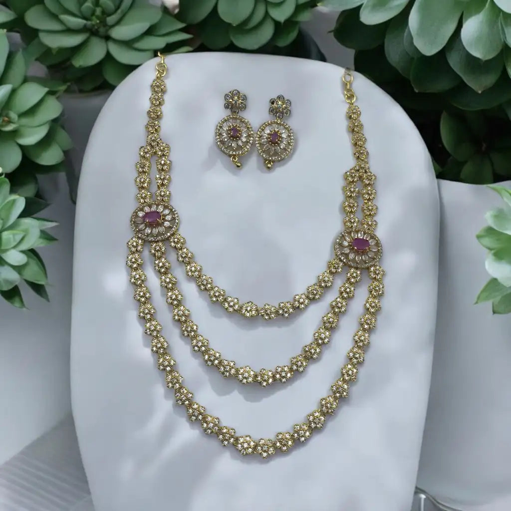 Royal Grace Necklace and Earrings Set
