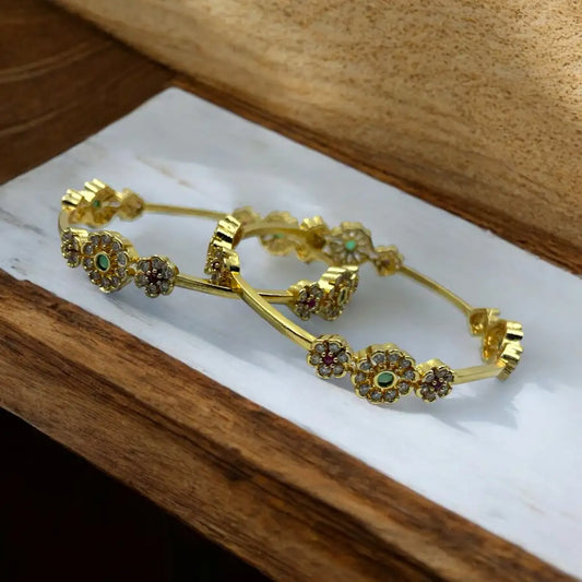 Floral Splendor Bangle Set