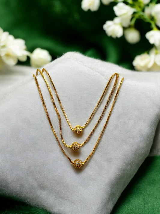 ✨💛 "Trio Jyoti" Gold Necklace ✨💛