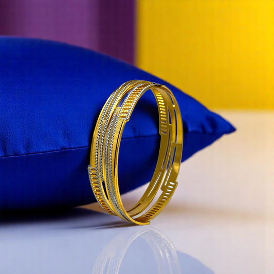 ð "Indradhanush" Rhodium Bangle Set ð