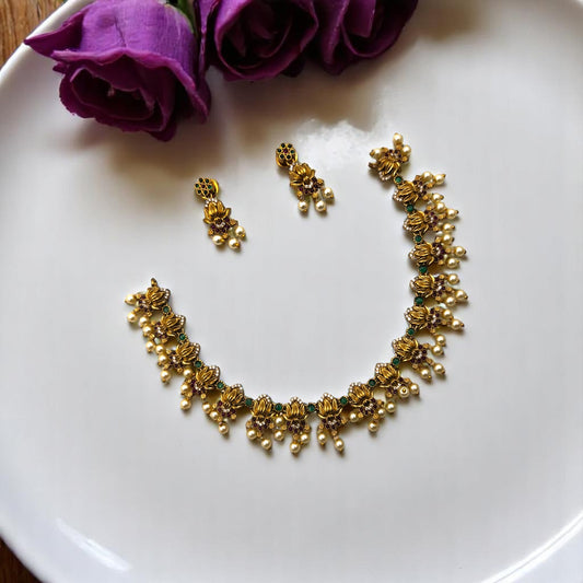 πΏ "Pushpavali" Necklace Set πΏ