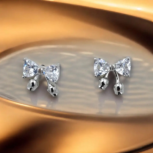 Delicate Bow Stud Earrings