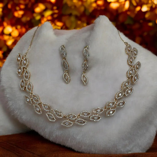 Elegance Entwined Necklace and Earring Set