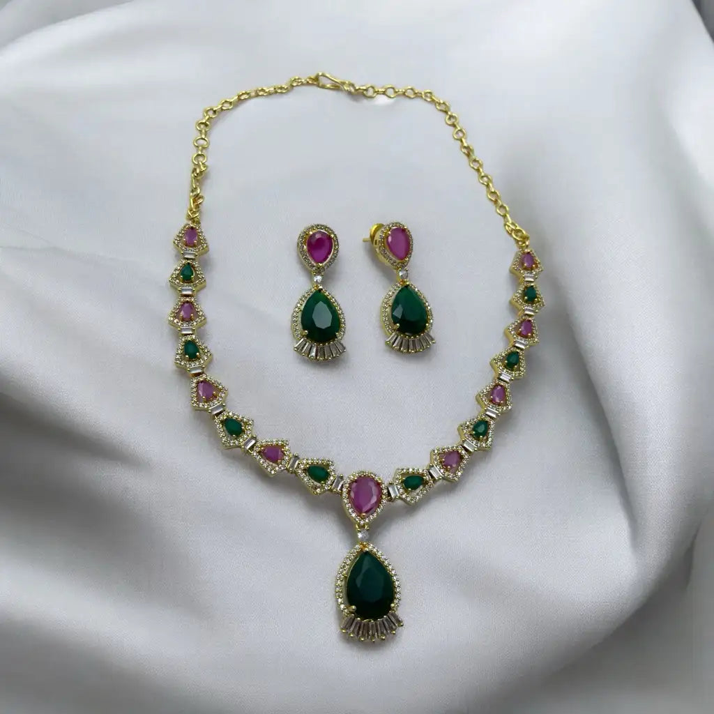 Royal Elegance Necklace and Earrings Set