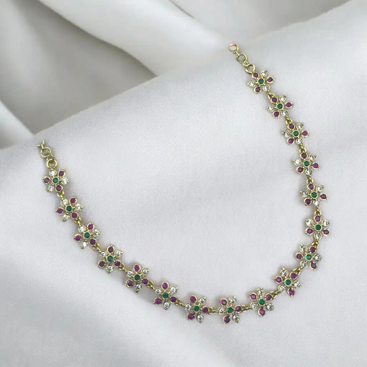 Regal Amethyst Combo Necklace & Earrings Set