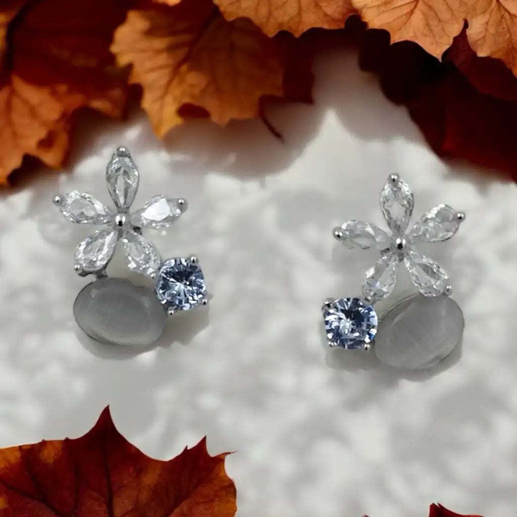 Everlasting Floral Pearl Elegance Earrings