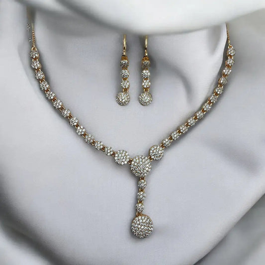 Crystal Elegance Necklace and Earrings Set