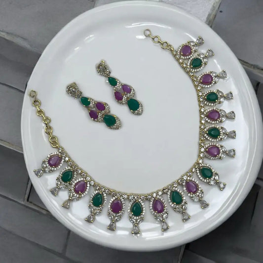 Royal Amethyst Necklace Set