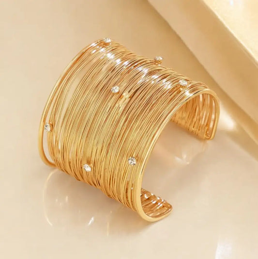 Golden Wire Cuff