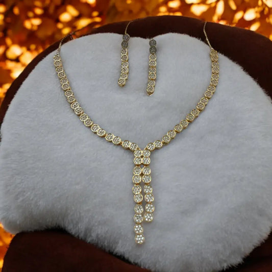 Radiant Crystal Necklace and Earrings Set