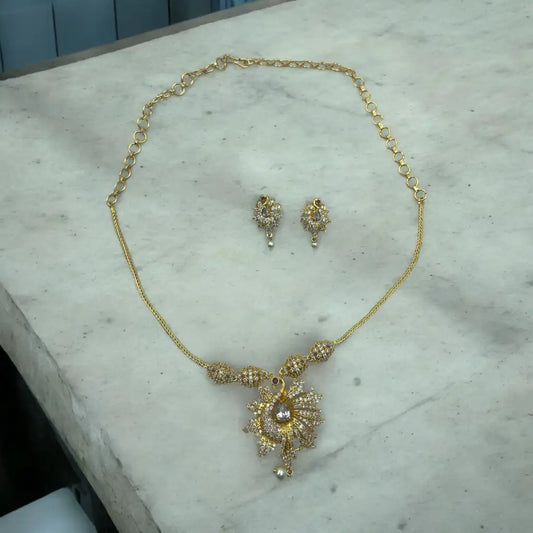 Radiant Sunflower Necklace & Earrings Set