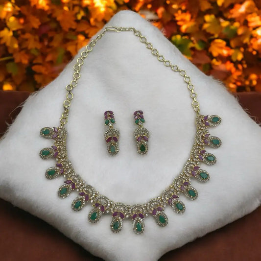 Enchanted Garden Necklace and Earrings Set
