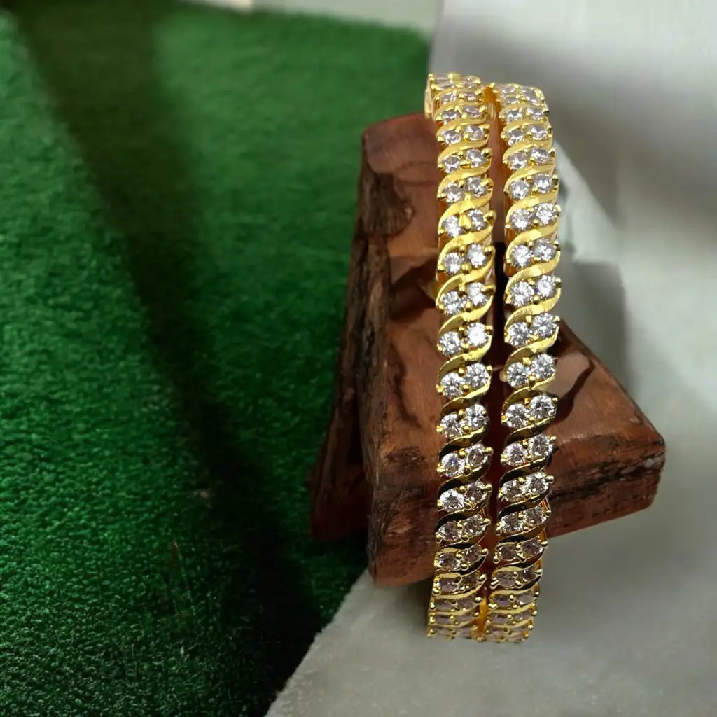 Radiant Crystal Bangle Set