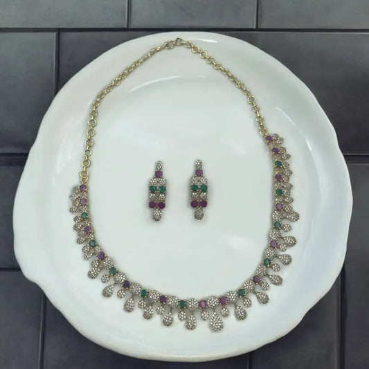 Elegant Amethyst Necklace Set